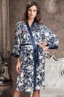 Шёлковый халат женский средней длины Эмилия 5969 Mia-Amore