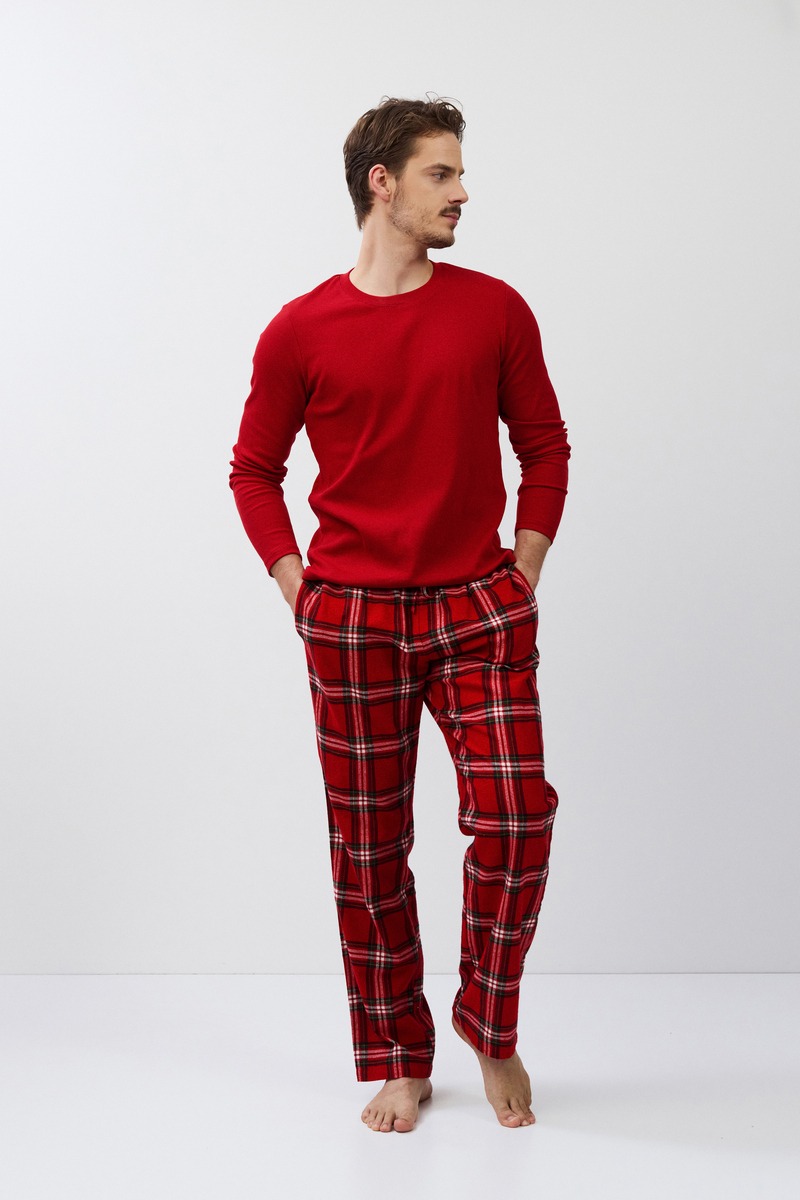 Пижама мужская со штанами из фланели BENSON Aruelle Литва