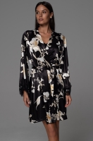 Шёлковый короткий халат запашной 4773 Арабель Mia-Amore