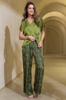 Комплект однотонный топ с брюками шёлк с вискозой Ирма 4156 Mia-Amore