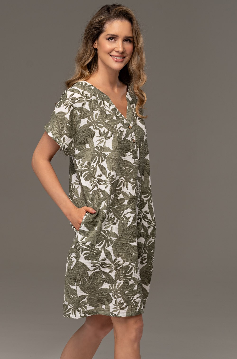 Летняя туника Mia‑Amore Avanta 5370 короткая из муслина