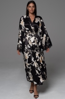 Шёлковый длинный халат запашной 4779 Арабель Mia-Amore