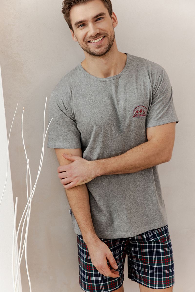 Пижама мужская футболка с шортами 3395/3396 KYLE Taro Польша