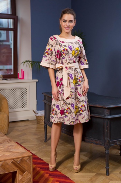 Хлопковая туника средней длины Sahara Сахара 16303 Миа-Миа