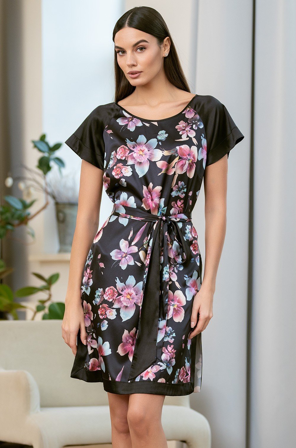 Шёлковая туника короткая Алисия 4077 Mia-Amore