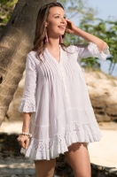 Хлопковая туника пляжная короткая ARGENTINA Аргентина 6895 Mia-Amore