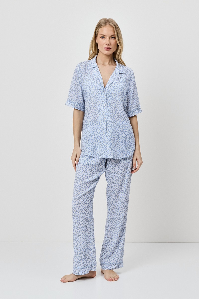 Пижама женская LULLABY Aruelle Литва рубашка с брюками из вискозы