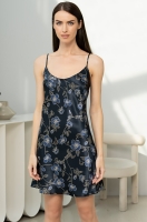 Шёлковая сорочка короткая на на тонких бретелях Роксолана 4370 Mia-Amore