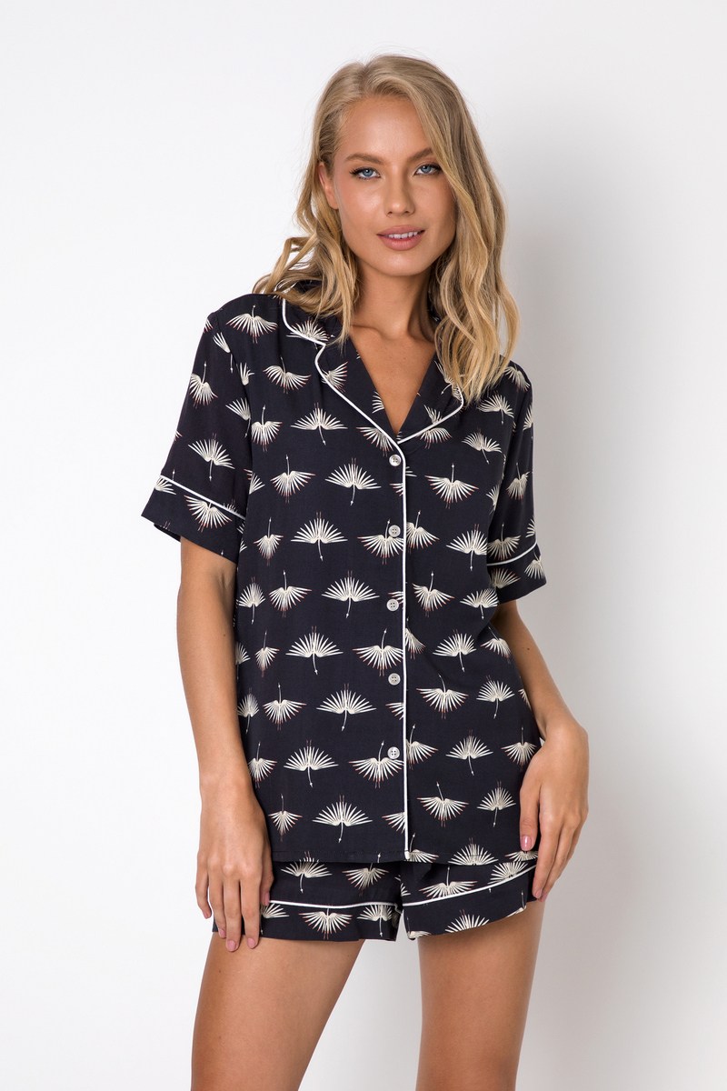 Пижама женская рубашка с шортами вискозная MELANIE  Aruelle