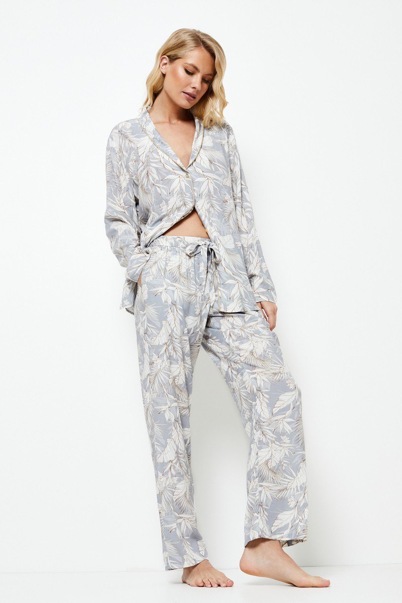 Элегантная пижама из вискозы рубашка со штанами ADORIA Литва