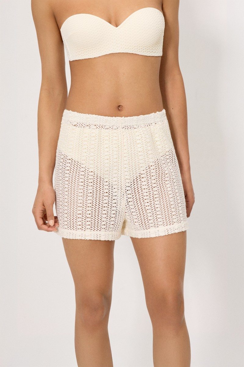 Пляжные ажурные шорты Ysabel Mora CREAM 86282 кремовый