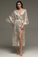 Роскошный длинный халат из смесового шелка Эйлин 4589 Mia-Amore