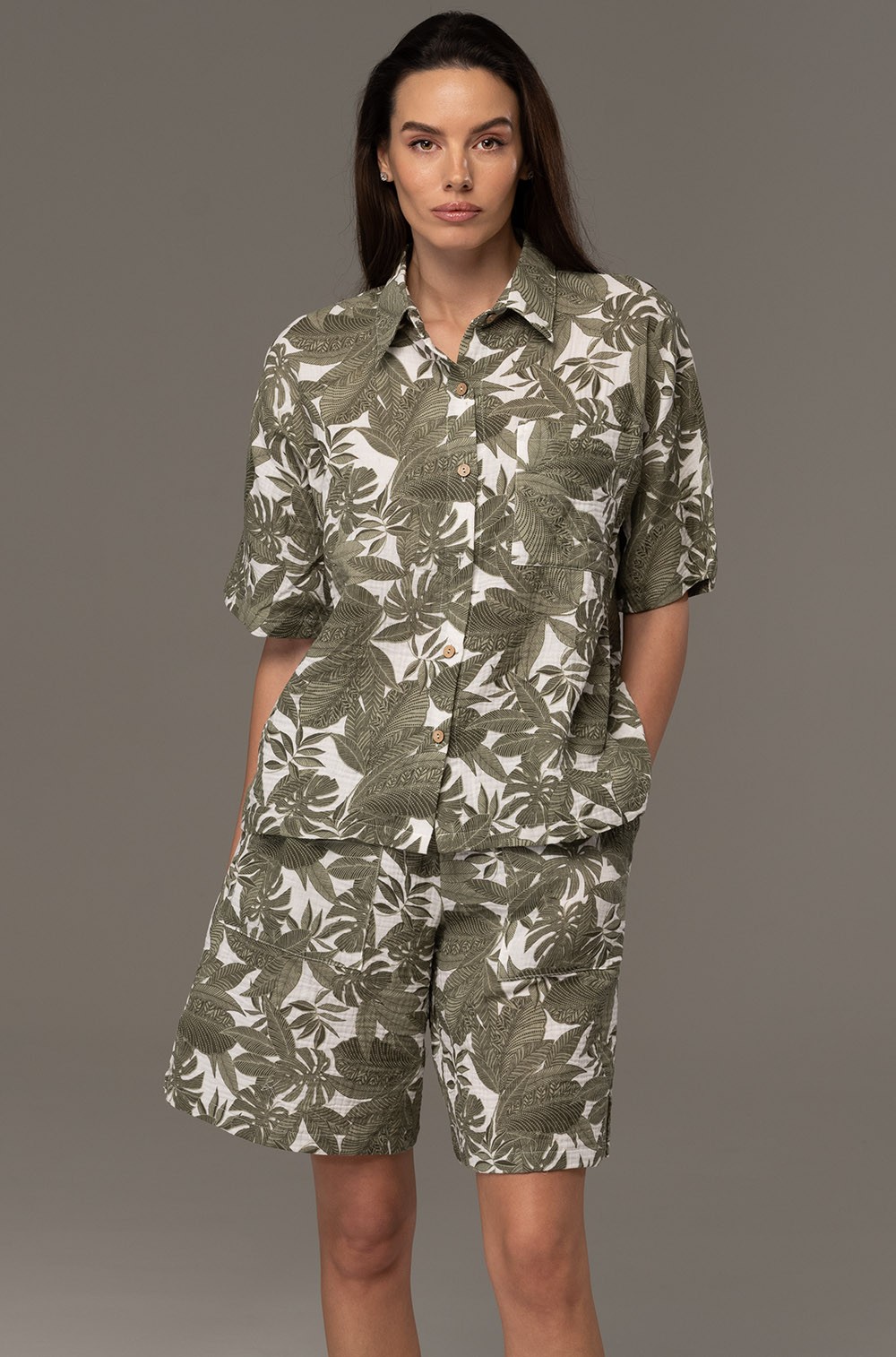 Комплект женский Mia‑Amore Avanta 5374 рубашка и шорты из хлопка