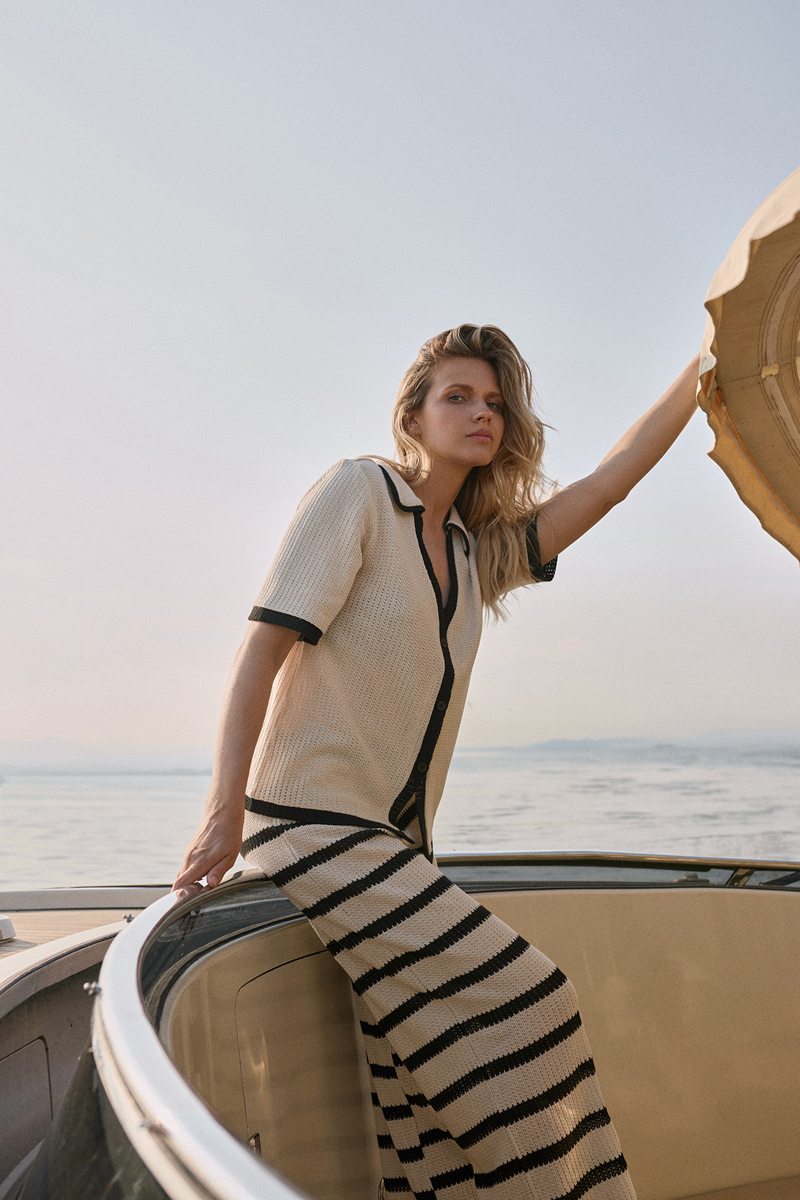 Вязаный женский комплект с брюками MIRAGE SET Aruelle из хлопка