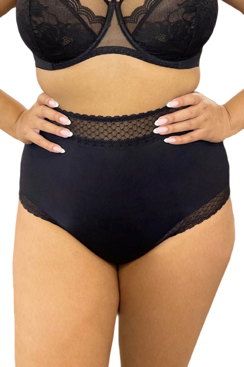 Трусы высокие 923/5-P ISLA BLACK Kinga Польша