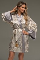 Домашний халат короткий из смесового шелка Эйлин 4583 Mia-Amore