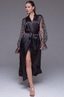 Шёлковый халат с эффектными рукавами Andromeda 4309 Mia-Amore