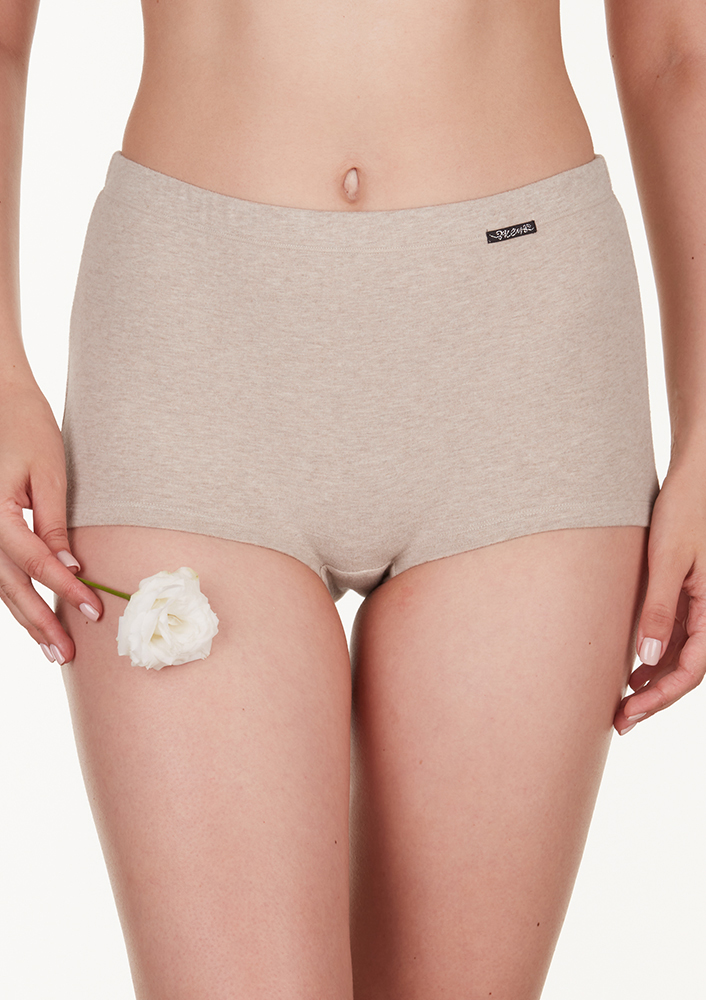 Шорты женские хлопковые термозащитные LXC 729 TERMO KEY бежевый