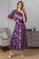 Стильный домашний костюм с юбкой из шёлка с вискозой Камея 4456 Mia-Amore