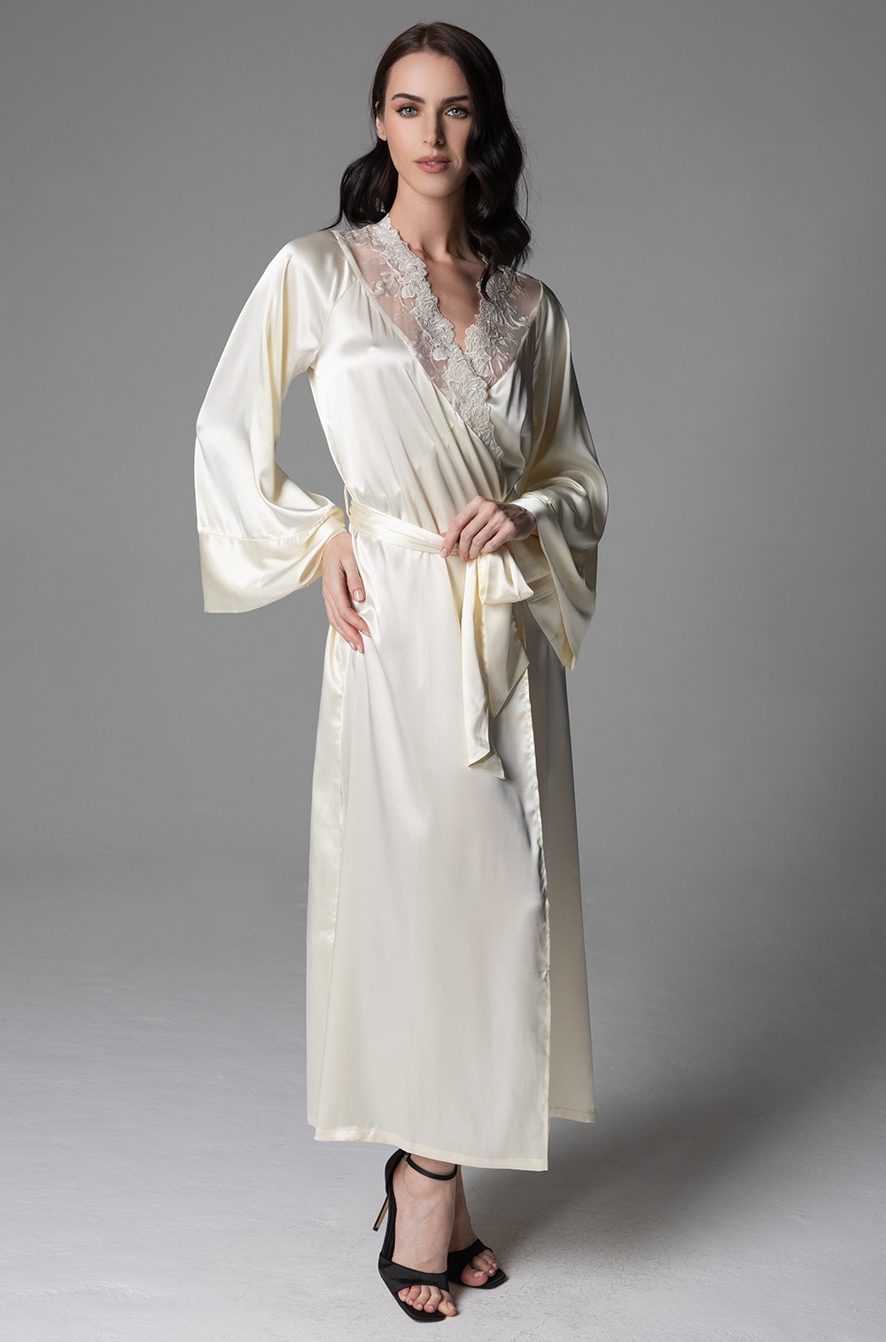 Халат домашний Анабелла Миа-Аморе 4829 шёлковый запашной