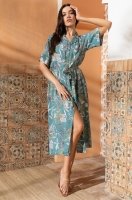 Платье-рубашка длинное с рукавом из вискозы Имани 5497 Mia-Amore
