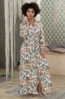 Длинная рубашка на пуговицах хлопок-муслин Анаис 5437 Mia-Amore