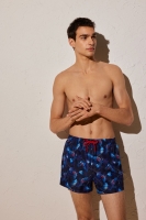 Шорты купальные мужские 90114 синие с принтом Ysabel Mora Испания