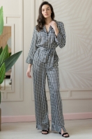 Пижама из жакета и широких брюк из смесового шёлка Джулианна 3976 Mia-Amore