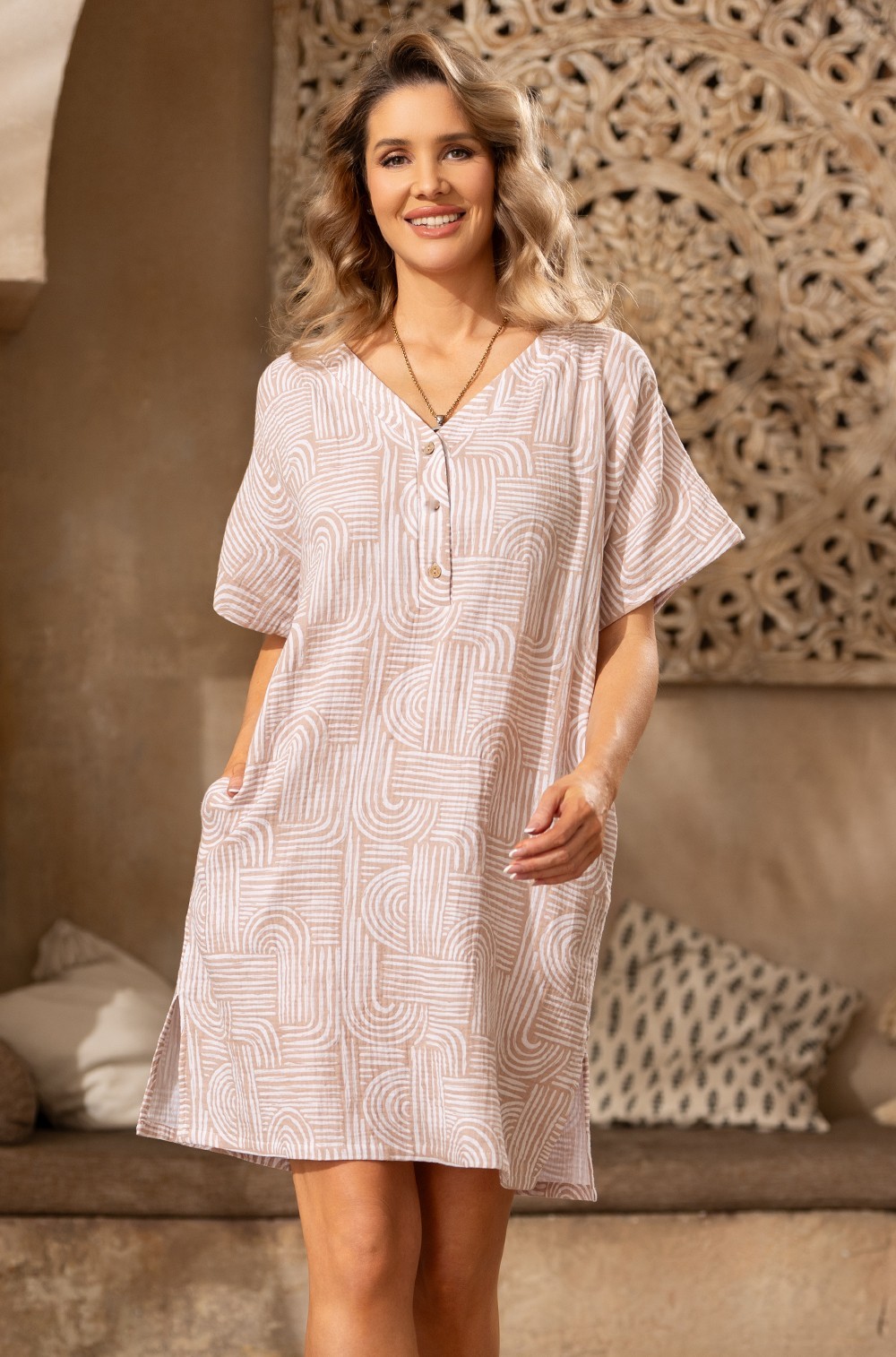 Короткая туника Mia‑Amore Амбер 5791 из хлопкового муслина