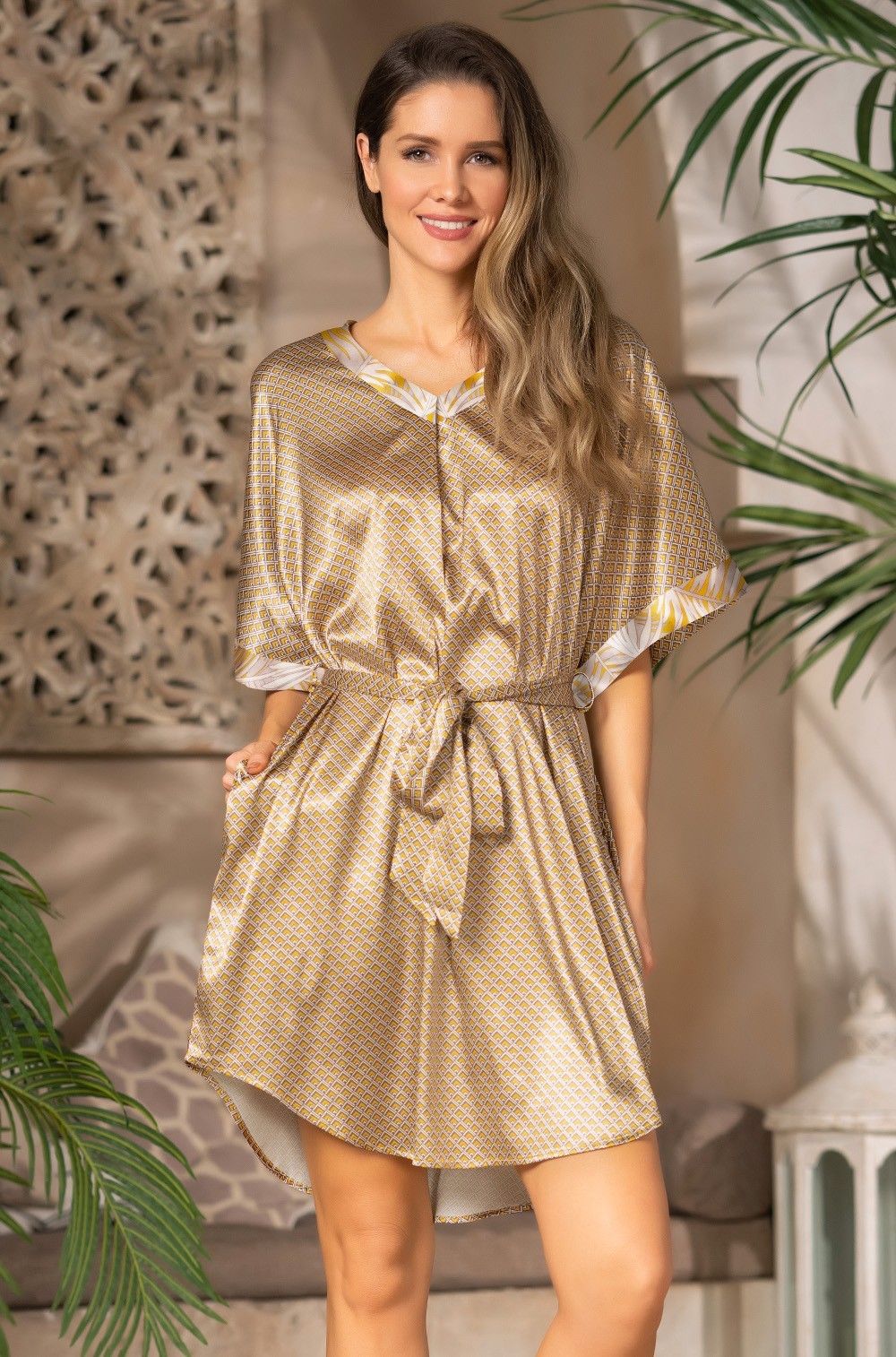 Туника домашняя женская короткая AMARA 7225 Mia-Amore