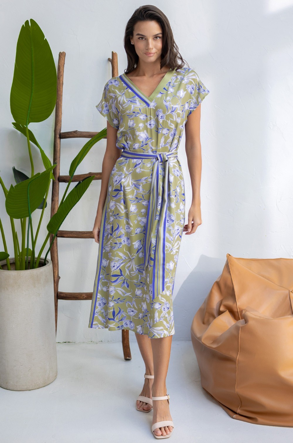 Туника летняя из вискозы с шёлком средней длины Либертина 1958 Mia-Amore