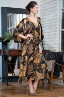 Шёлковая туника домашняя длинная с поясом Антика 3475 Mia-Amore