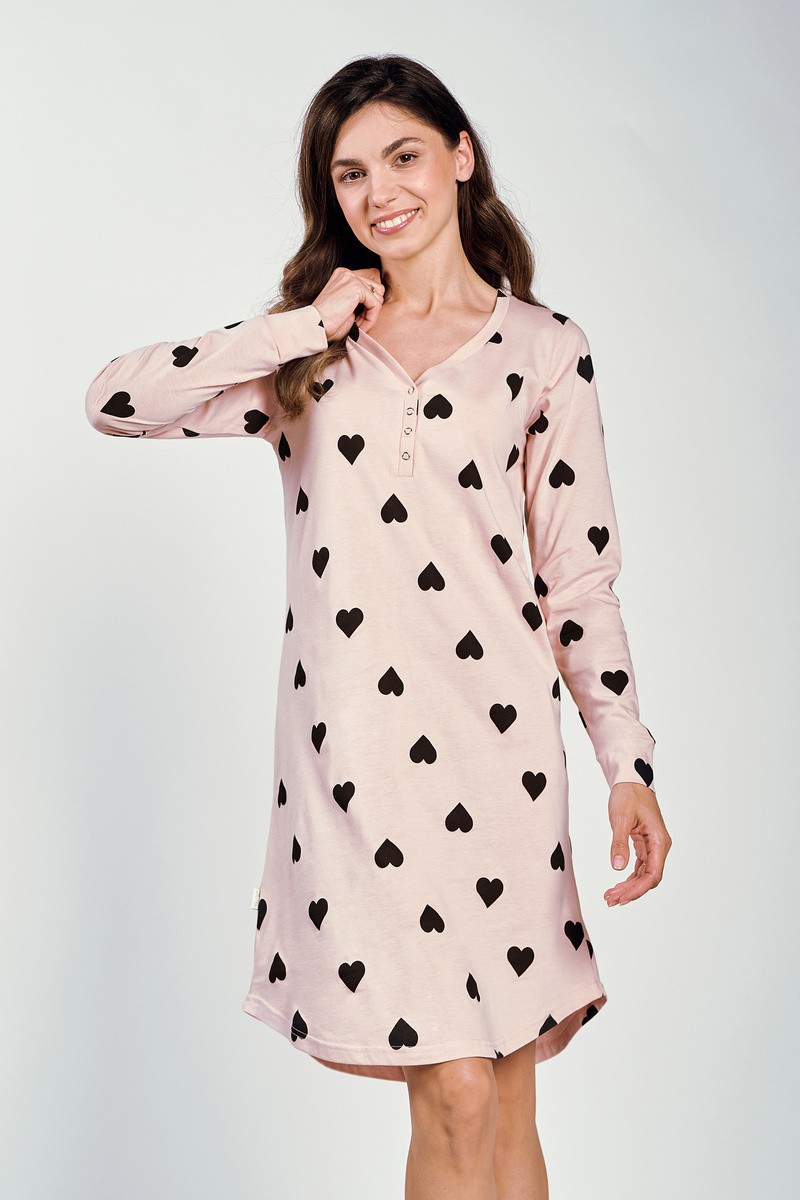 Сорочка ночная с длинным рукавом из хлопка 3215 Либби Taro Польша