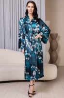 Шёлковый халат Элиана Mia-Amore 4929 длинный запашной
