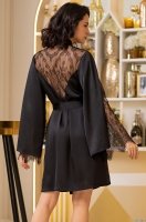 Халат женский с кружевом и длинным рукавом Корнелия 8953 Mia-Amore