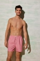 Яркие шорты купальные мужские розовые в полоску 90140 Ysabel Mora Испания