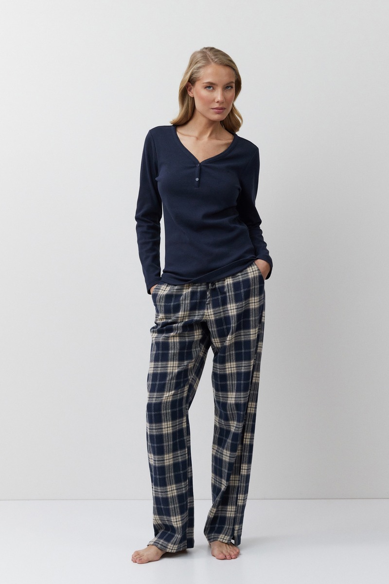 Тёплая пижама со штанами из хлопка LUCIE Aruelle Литва