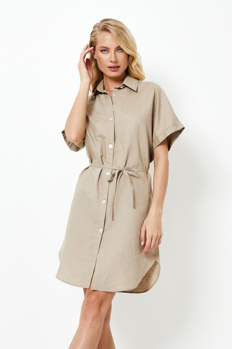 Платье-рубашка женское лён/хлопок CLEO Aruelle Литва