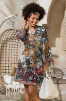 Туника короткая с длинным рукавом из вискозы 5341 Пальметта Mia-Amore