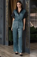 Стильный комплект домашний запашной жакет с брюками Генуя 7406 Mia-Amore