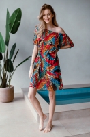 Туника пляжная из эластичной сетки короткая Barbara 19260 Mia-Mia