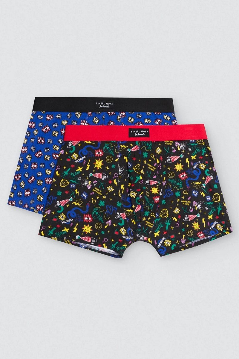 Мужские облегающие боксеры 2 шт. в упаковке хлопок 20409 Ysabel Mora