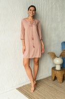 Туника женская домашняя короткая из вискозы Aleksa 16524 Миа-Миа