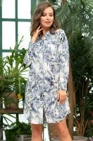 Рубашка женская из вискозы короткая MADEIRA Мадейра 6977 Mia-Amore