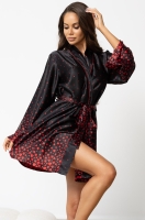 Романтичный запашной халатик атласный Ноеми 2323 Mia-Amore