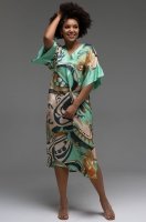 Стильная туника длинная из шёлка с вискозой Capri 4564 Mia-Amore