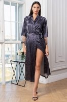 Изысканный длинный запашной халат Алетта 4449 Mia-Amore