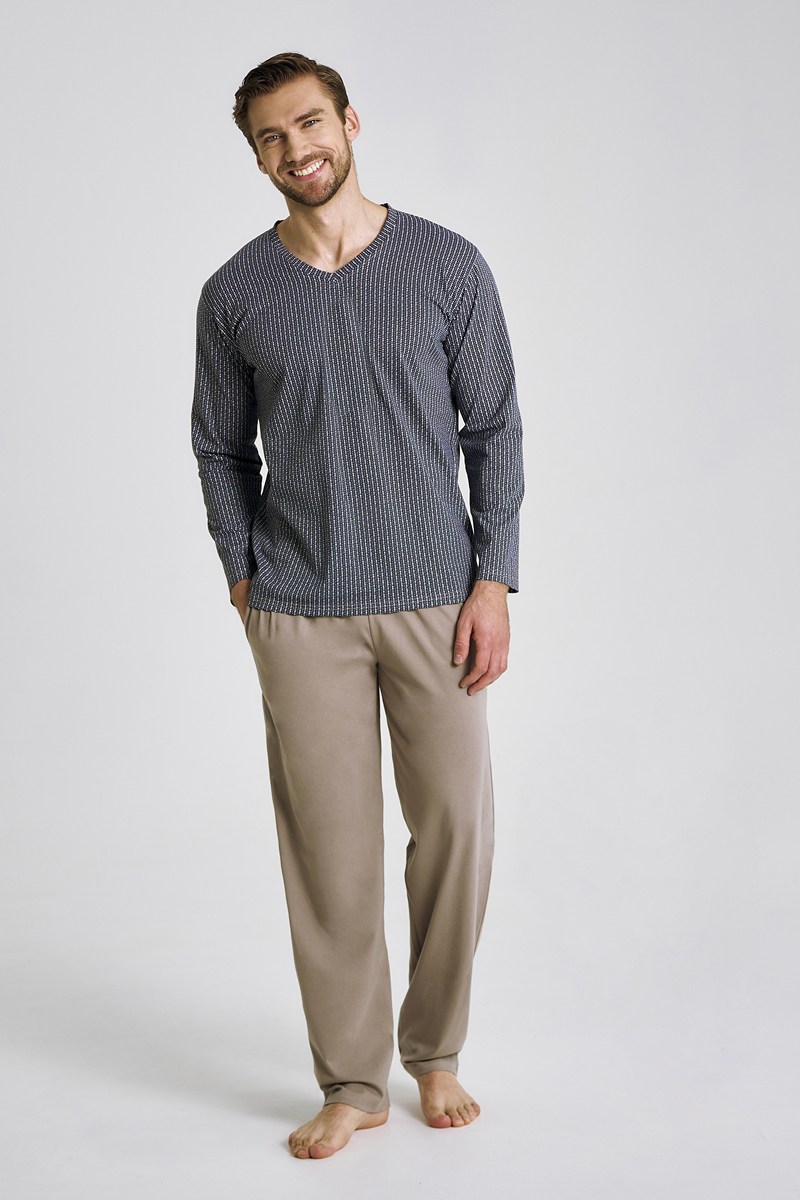 Мужская пижама со штанами хлопок 3481/3482 LUCA Taro Польша