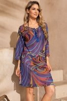 Пляжная туника с рукавом из сетки Costa Rica 2294 Mia-Amore