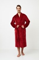 Тёплый халат мужской бургундское вино HENDRIX Aruelle Литва